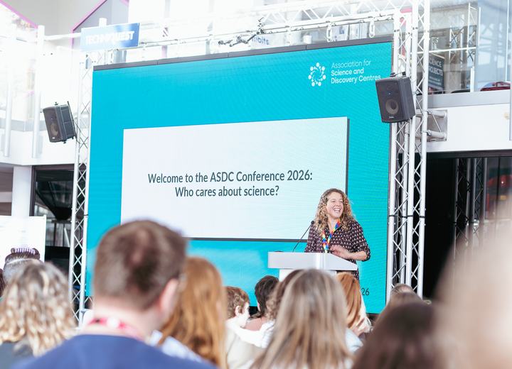 Shaaron Leverment welcomes delegates to the conference