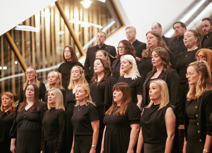 Choir singing at ASDC26