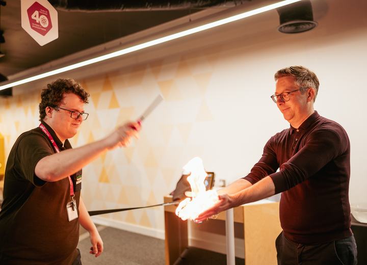 Fire experiment at ASDC26