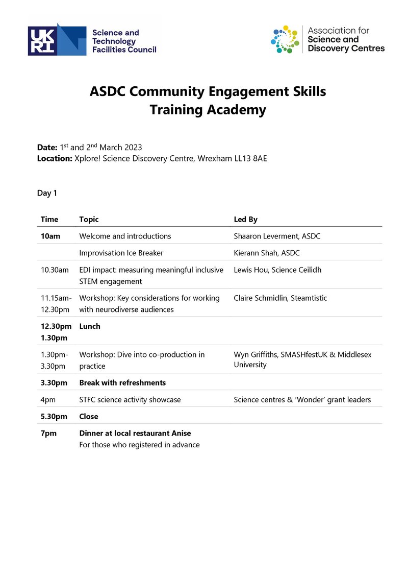ASDC Community Engagement Skills Training Academy March 2023 - Programme_Page_1