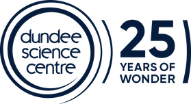 Dundee Science Centre 25 Year Branding Navy transparent background
