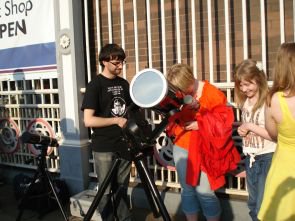 MOSI Stargazing Event Solar gazing outside.jpg