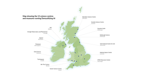 Map showing Demystifying AI partners